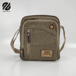 Tas Selempang Cowok Dengan Lubang Headset Brandon Baepack / Tas Bahu Pria wanita Bandung COD / Grosir / Tas premium