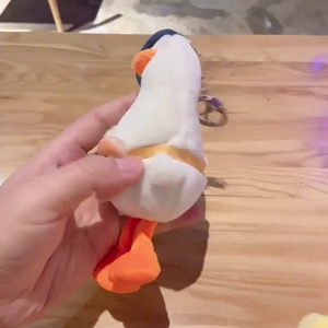 Cute Duck Pendant Cartoon Duck Plush Toy Gift for Boyfriend Girlfriend Couples Keychain Handbag Purse Backpack Pendant