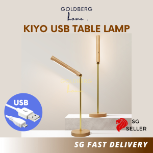 Kiyo LED Table Lamp USB Rechargeable Bedside Living Room Hallway | Goldberg Home