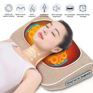 Multi-function Relaxation Massage Pillow Vibrator Electric Shoulder Back Heating Kneading Infrared therapy Neck Massage
