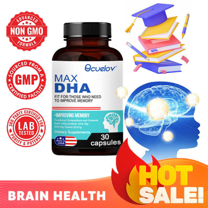 BCUELOV DHA Supplement - Supports brain function and concentration ...
