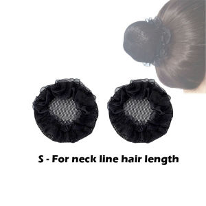 [SG | Durable in 3 Sizes] 2pc Pack Reusable Hair Bun Net for Nurse Dance Office Outfit women girls hair string net bag accessories headdress professional up-do nurses stewardess