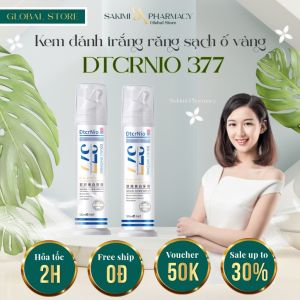 Kem Đánh Răng 377 DTCRNIO Làm Trắng Da Tác Dụng Kép – Làm Sáng Da & Probiotics Làm Mới Hơi Thở Trắng Răng Hiệu Quả