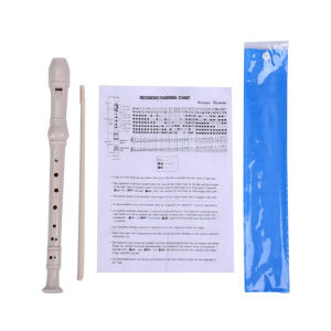 8 Holes Plastic Flute G Key Colourful Woodwind Instrument Random Color For Beginner Music Lesson Children Toy With Clean Stick