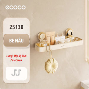 Kệ để đồ nhà tắm chịu lực ECOCO hít chân không thế hệ mới dễ dàng lắp đặt và tháo rời tái sử dụng thông minh 25130