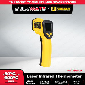 BUILDMATE Powerhouse Laser Infrared Thermometer With Alarm -50C -600C  PH-THM600   PHHT