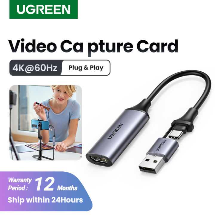 Capturadora Video Hdmi 4k Cable Usb / Usb-c Streaming Ugreen