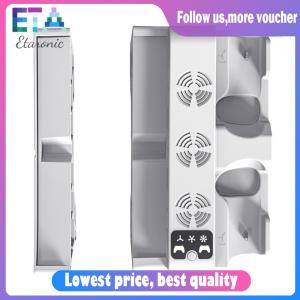 Dual Controller Charger Controller Charging Station Horizontal Cooling Stand for PS5 Slim/PS5 Pro Disc/Digital Edition