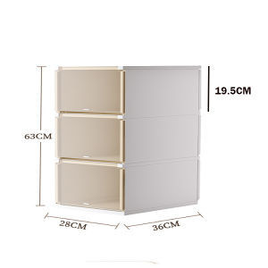 e99store Stackable Transparent Shoes Storage Cabinets Box Shoe Container Plastic Shoe Organization Home Storage