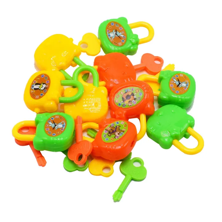 5Pcs/Set Mini Colorful Plastic Lock with Key Educational Toys for Children  Kids Gifts Lazada PH