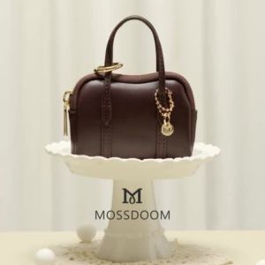 【New arrivals】MOSSDOOM Womens Bag Mossie Charm Mini Bag Charm Keychain Pu Leather Bag Accessory Pendant For Handbag Decoration Cute Aesthetic Gift For Girls Women 3 Colors