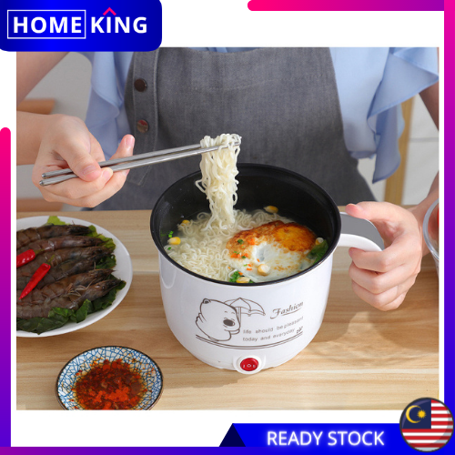 HOMEKING | Rice Cooker /1.8L Non Stick Multifunction Electric Cooker with 2 Button /Steamer Frying Pan /Portable Pot /Periuk Nasi