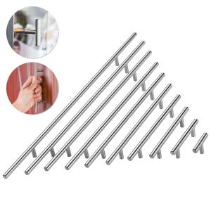 CREATIVE PAVILION 1pc Useful Home Furniture Component Cabinet Handles Drawer Door Knobs Wardrobe Pulls Stainless Steel  Knobs T-Bar Handle