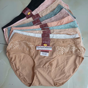 5 Quần Sịp Lót Nữ Thun Lạnh Phối Ren 55kg Đến 75kg Mềm Mịn Mát Co Giãn 3342 MARKETONLINE68