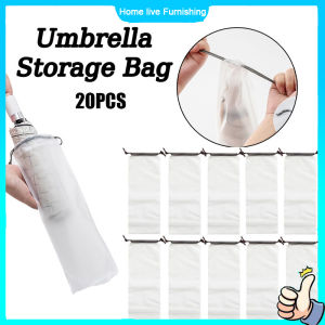 Umbrella Cover Bag 20PCS Reusable Umbrella Drawstring Storage Bag Waterproof Umbrella Cover Storage Organizer