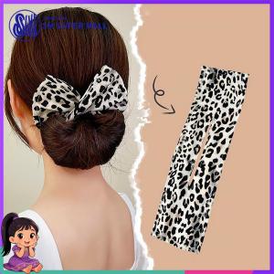 【SM Mall】Magic Hair Bun Maker Donut Sponge Bun Maker for Women Girls Twist Hair Bun Maker Cute Bow Hair Clips Polka Dot Design Twist Wrap Up Bun Hair Styling Tool Messy Bun Maker for Thin Hair Hair Accessories Philippines