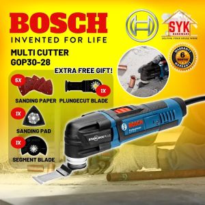 SYK BOSCH GOP 30-28 Electric Multi Cutter Wood Metal Cutter Oscillating Tool Heavy Duty Pemotong Kayu Besi - 06012370L0