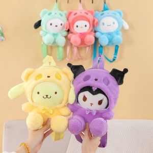Kawaii Kuromi Pochacco Cinnamoroll Soft Plush Backpack & Cute My Melody School Bags Kids Gifts