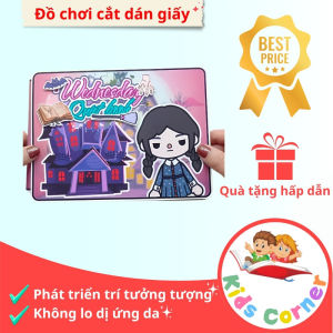 Đồ chơi thủ công ngôi nhà của bé Wednesday addams fish scene in quiet book