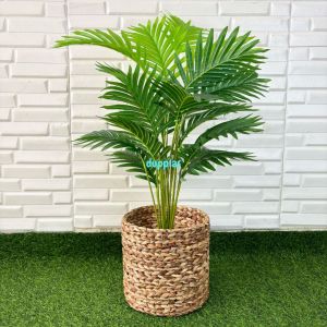 Pohon Hias Tanaman Artificial Palem Kelapa Hijau X18 Semilatex Cover Eceng Gondok Dekorasi Kantor Hiasan Ruang Tamu