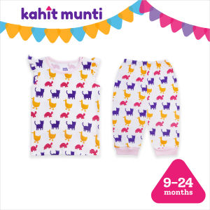 Kahit Munti Ruffle Blouse & Pajama Pants Set Munting Alaga - Girl | Soft 100% Cotton Baby Clothes | 9-24 Months