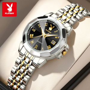 PLAYBOY Watch For Women Waterproof 2025 Original Korean Style Stainless Steel Strap Perfume Watches Small Dial Quartz Ladies Watch