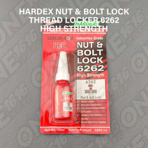 HARDEX THREAD LOCKER NUT AND BOLT LOCK 6262 RED HIGH STRENGTH ORIGINAL