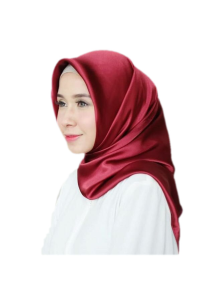 Eve Jilbab Pesta Satin Mewah AZ020