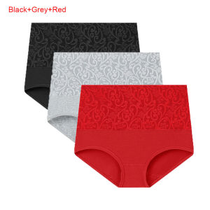 3/6Pack Plus Size Panties L-4XL Womens High Waist Abdominal Underwear Cotton Briefs Ladies Underpant Female Lingeries