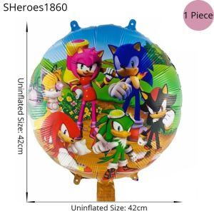 18 Inch Superheroes Spiderman Sonic Car Robot Transformer Avengers Aluminum Foil Balloon Kids Boys Birthday Party Decoration Event Banner Supplies Helium Air Belon Birthday Decoration Kid Decor Celebration Favor Toys Set Gift