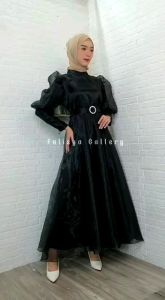 Dress Pesta Full Organdi Mewah & Elegan