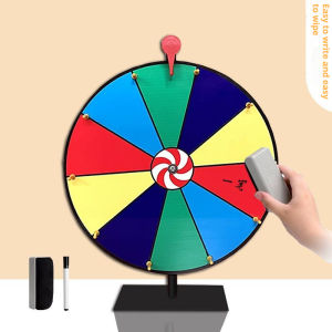 Spin wheel prize Fortune game with dry erase markers and eraser prizes wheel spinner 10 and 12 squares