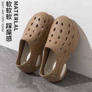 [Free Shipping] New spring and summer collection: simple and stylish athletic-style couples clogs suitable for both men and women with a thick sole
