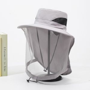 ART SUPPLIESX Anti Mosquito Insect Bucket Hat Net Anti Bee Mosquito Hat Mesh Sunscreen Hat Outdoor