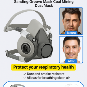 Industrial dust mask sanding groove mask coal mining dust mask/Industrial dust mask full face decoration slotting mask breathable dust mask for sanding coal mining