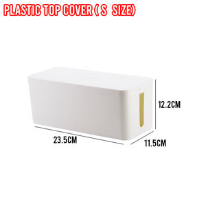 Little Carpenterr Cable Storage Box Wire Plug Hider Organizer Wooden Top Cable Box For Home Office Use