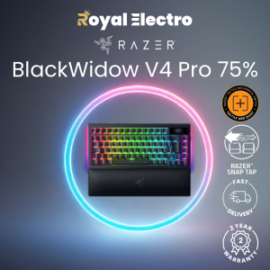 Razer BlackWidow V4 Pro 75% Wireless Hot-swappable Gaming Keyboard - US Layout