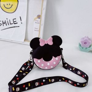 Children Shoulder Bag Minniemouse Bag Anime Figure Waterproof Silicone Bags kids Girl Coin Purse Gifts