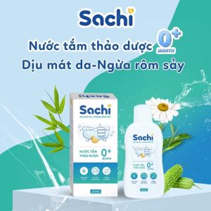 Nước Tắm Gội Thảo Dược SACHI 250ml cho Bé từ 0 Tháng Tuổi SHC