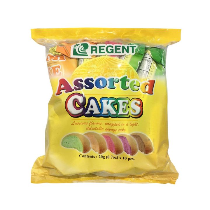 Regent Foods Assorted Cakes flavor (Pandan, Ube, Mocca, Strawberry ...