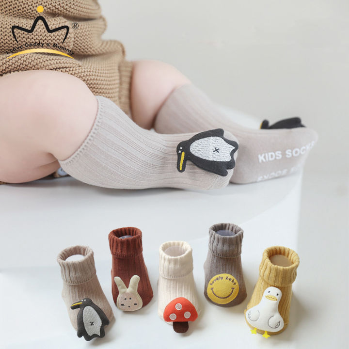 Cute Cartoon Animal Baby Socks for Boy Girl Winter Autumn Soft Cotton  Rabbit Cat chick Anti Slip Soled Newborn Toddler Ankle Socks