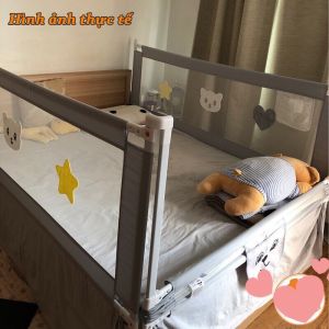 Thanh chắn giường BabyShark bản cao cấp nâng hạ từng bên Bảo hành 12 tháng