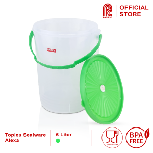 PACIFIC Alexa Sealware Bulat Toples Plastik Food Container Wadah Makanan 6 L