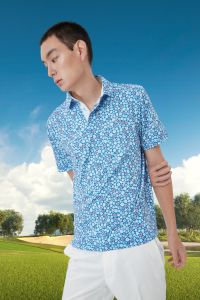 CASUAL BIRDIE - SKY FLORAL POLO Performance Golf Polo/เสื้อกอล์ฟ