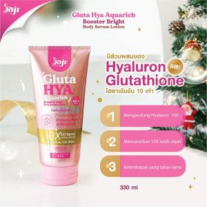 Joji Secret Young GLUTA HYA AQUARICH Whitening Body Serum Lotion / Body Lotion / Lotion Serum / Whitening Lotion 330ml