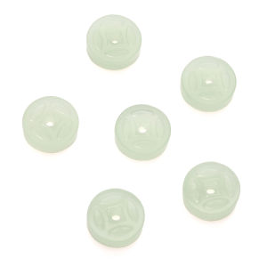  10Pcs 10mm Colorful Glass Ancient Round Coins Beads Charm for Earring Necklace Bracelet DIY Jewelry Making Accessories