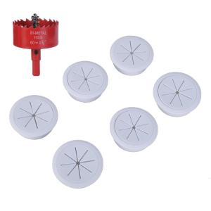 6Pieces Multipurpose Wall Cable Managements Set Cord Hider Convenient for TV Wire Behind Wall Includes Hole Designs