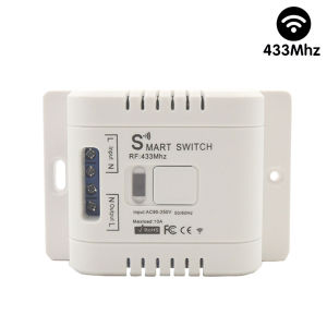 WenQia 220V 230V 240V Light Switch RF 433MHz Wireless Remote Control Switch and 1/2/3 Gang Push Button Wall Switch for Home Lights/Fan/Lamp On OFF