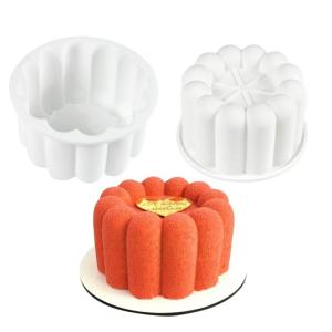 2pcs Flower Petal Chocolate Baking Mould Grade Silicone Mousse Cake Molds for Family Gatherings and Celebration