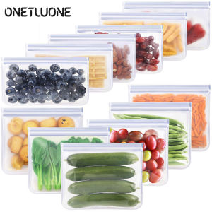 Onetwone Túi Đựng Thực Phẩm Túi Có Khóa Kéo Tái Sử Dụng Túi Giữ Tươi Cho Tủ Lạnh Túi Giữ Tươi Kín Không Khí Túi Giữ Tươi Đựng Sữa Rau Quả Thực Phẩm Túi Khóa Kéo Tươi